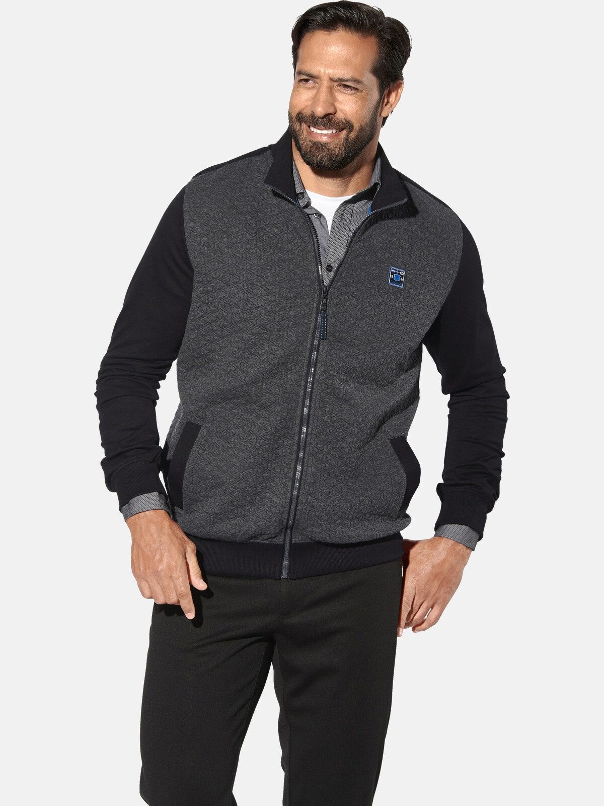 Jan Vanderstorm Sweatjacke LARSHEIM mit praktischen Seitentaschen günstig online kaufen