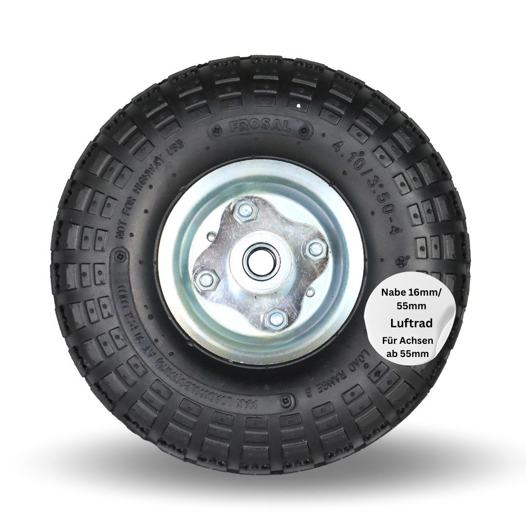 Frosal Ersatzrad FROSAL Ersatzrad Luftreifen Transportwagen 16 mm Achse Silber (1 St)