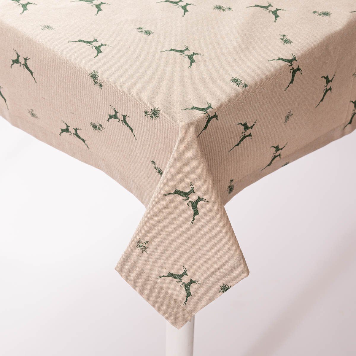 SCHÖNER LEBEN. Tischdecke SCHÖNER LEBEN. Tischdecke Hirsch Edelweiß natur g günstig online kaufen