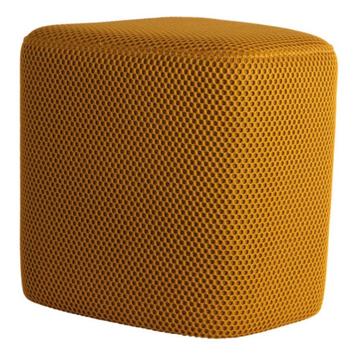 Leitmotiv Hocker Pouf Hocker Retro Mesh Triangle Gelb