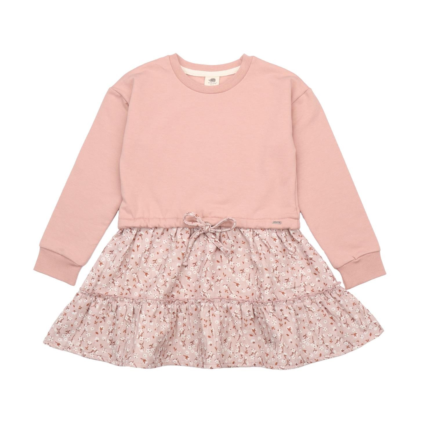 Sweatkleid Sweatkleid aus Bio-Baumwolle in sanftem Pinkton