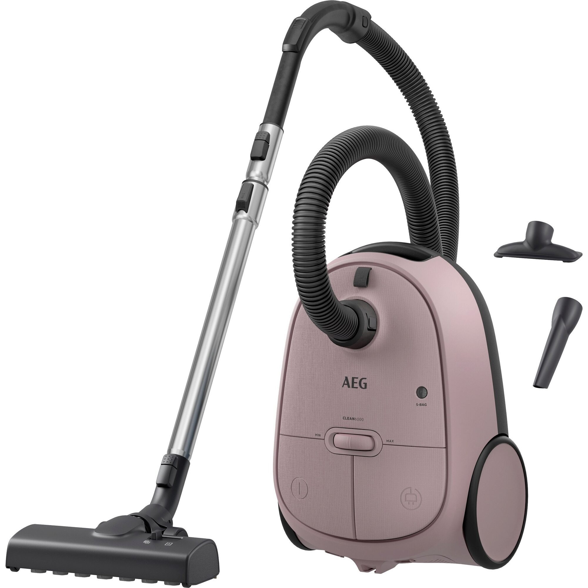 AEG Bodenstaubsauger CLEAN 6000, hohe Saugleistung, 850 W, mit Beutel, inkl. Zusatzdüsen, 65 % Recyclingkunststoff