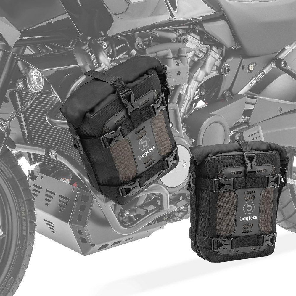Bagtecs Rahmentasche 2x Sturzbügeltasche für Schutzbügel Motorrad S3 6 Liter Paar