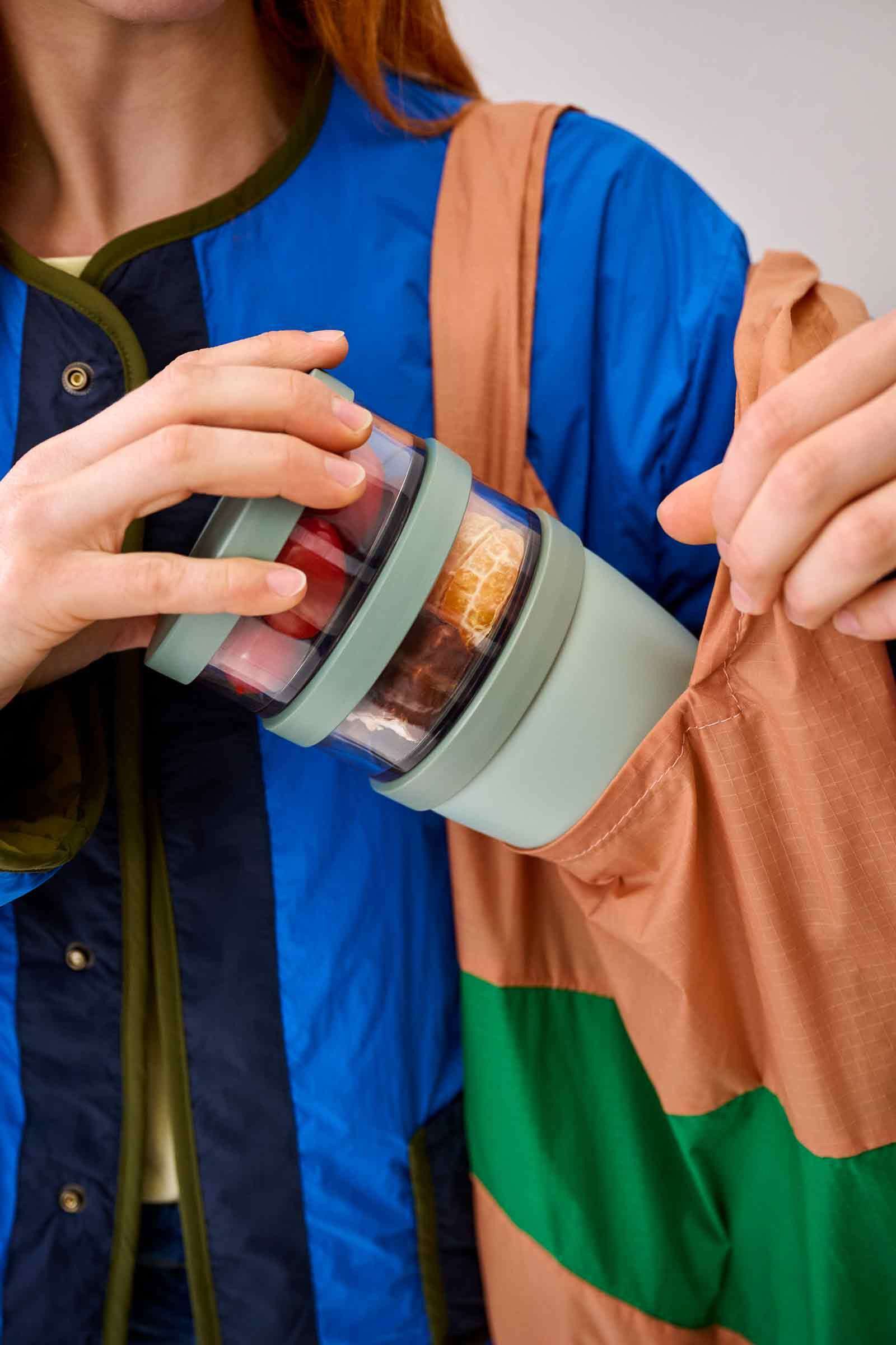 Mepal Lunchbox Ellipse Lunchpot 500 ml + 2x 200 ml, Kunststoff, (1-tlg), Spülmaschinengeeignet, Mikrowellenfest – Bild 5 von 5