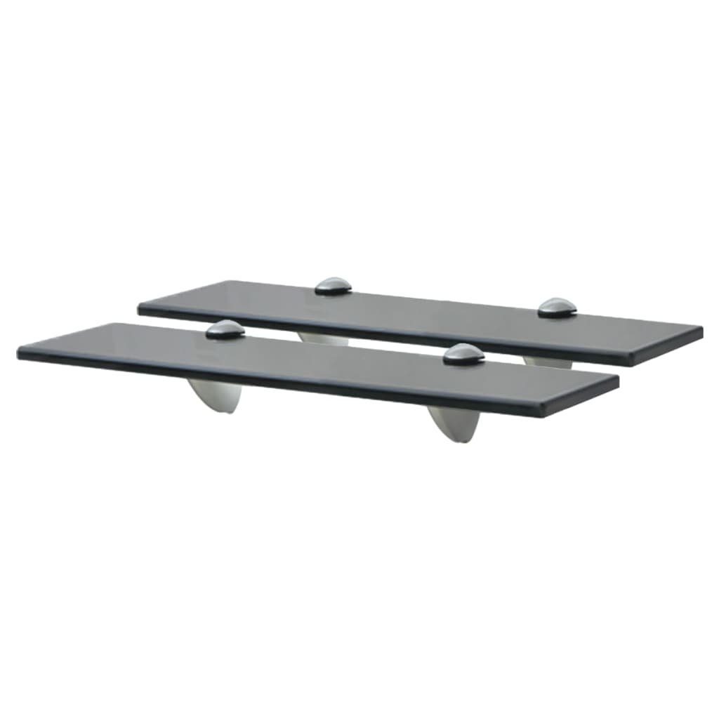 vidaXL Regal Schweberegale 2 Stk. Glas günstig online kaufen
