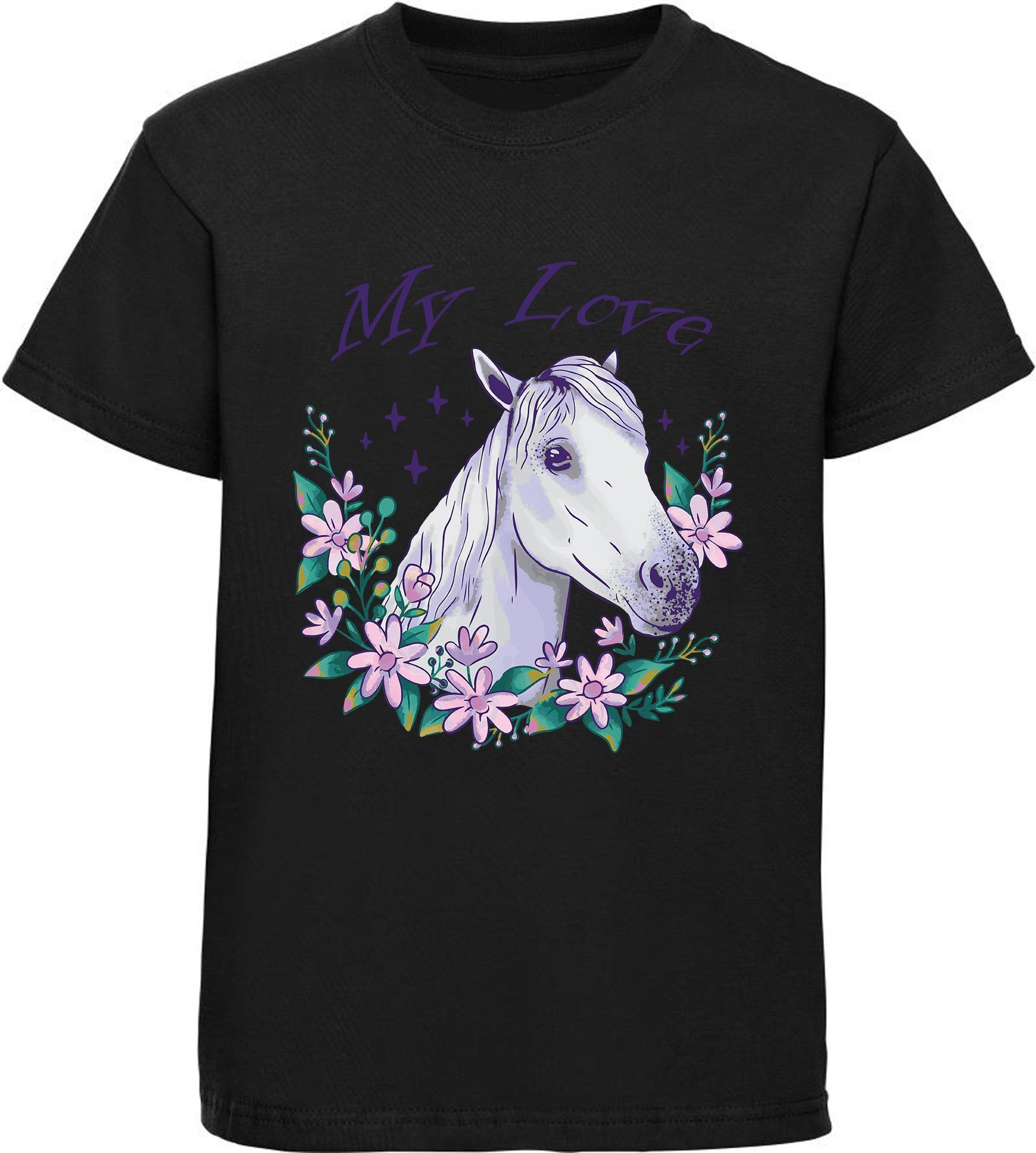 Print-Shirt bedrucktes Pferde T-Shirt - My Love
