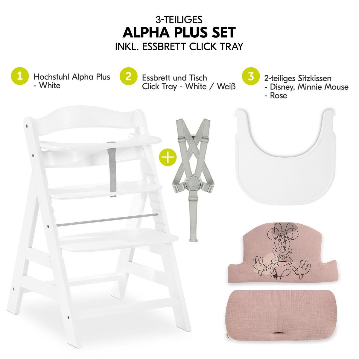 Hauck Hochstuhl Alpha Plus White - günstig online kaufen