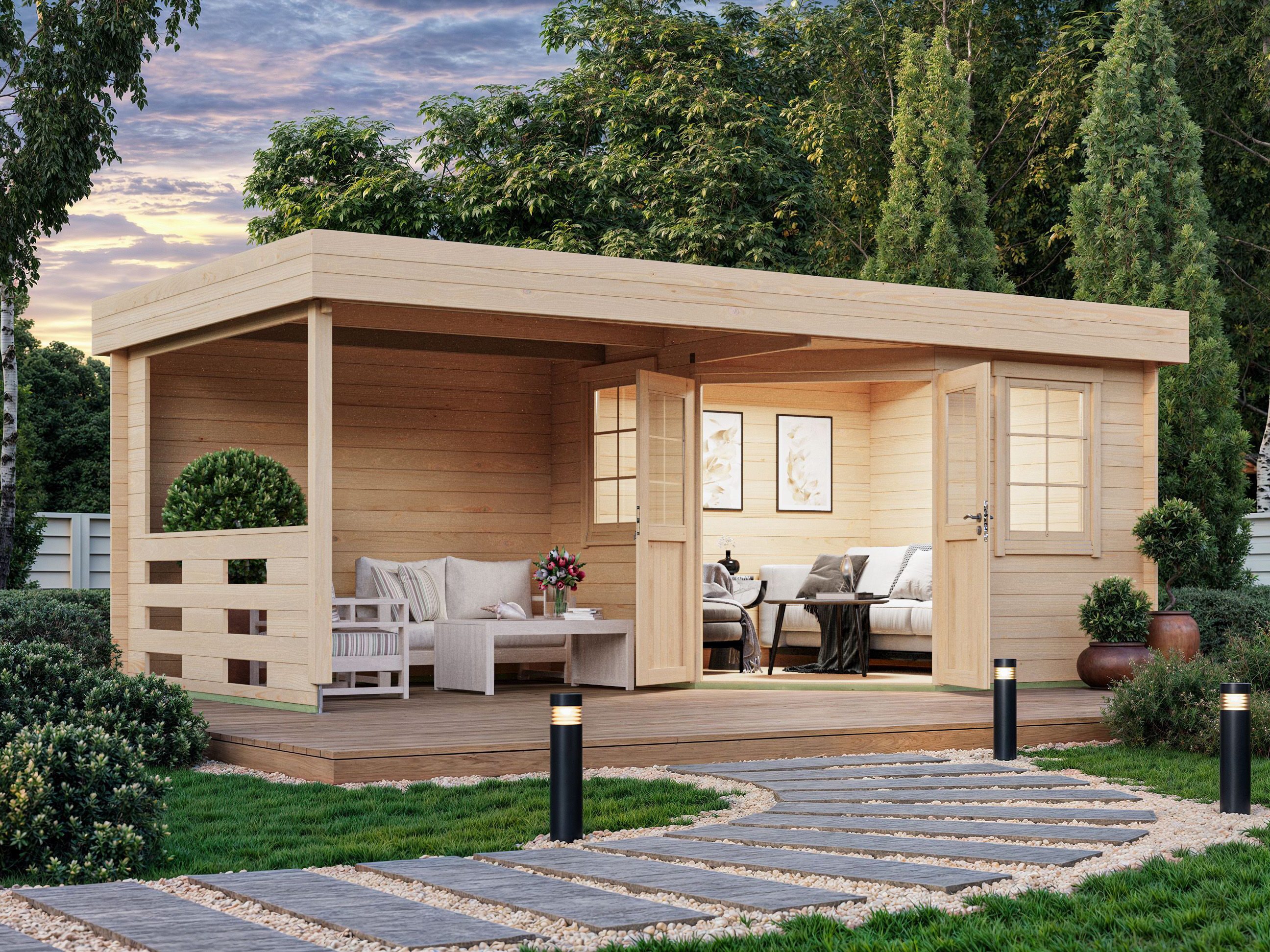 Fjordholz Gartenhaus Hanno 28 günstig online kaufen