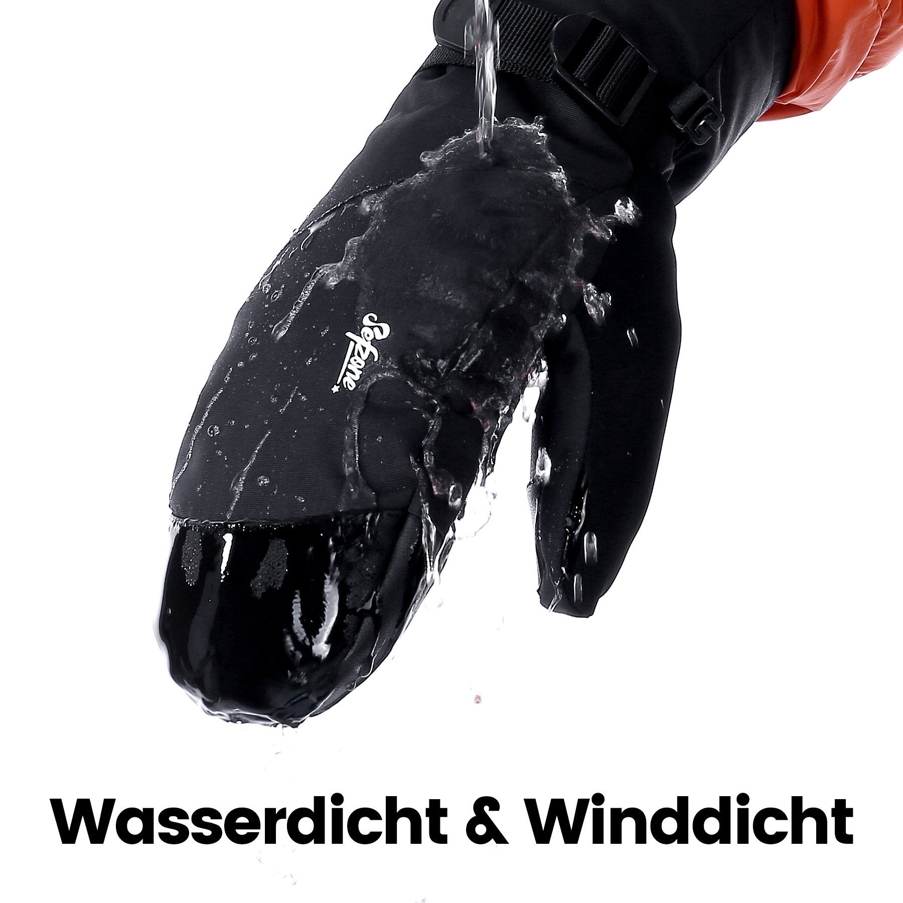 Sefzone Skihandschuhe Handschuhe Winter Motorrad Touchscreen Fahhrad M/L/XL Wasserdicht
