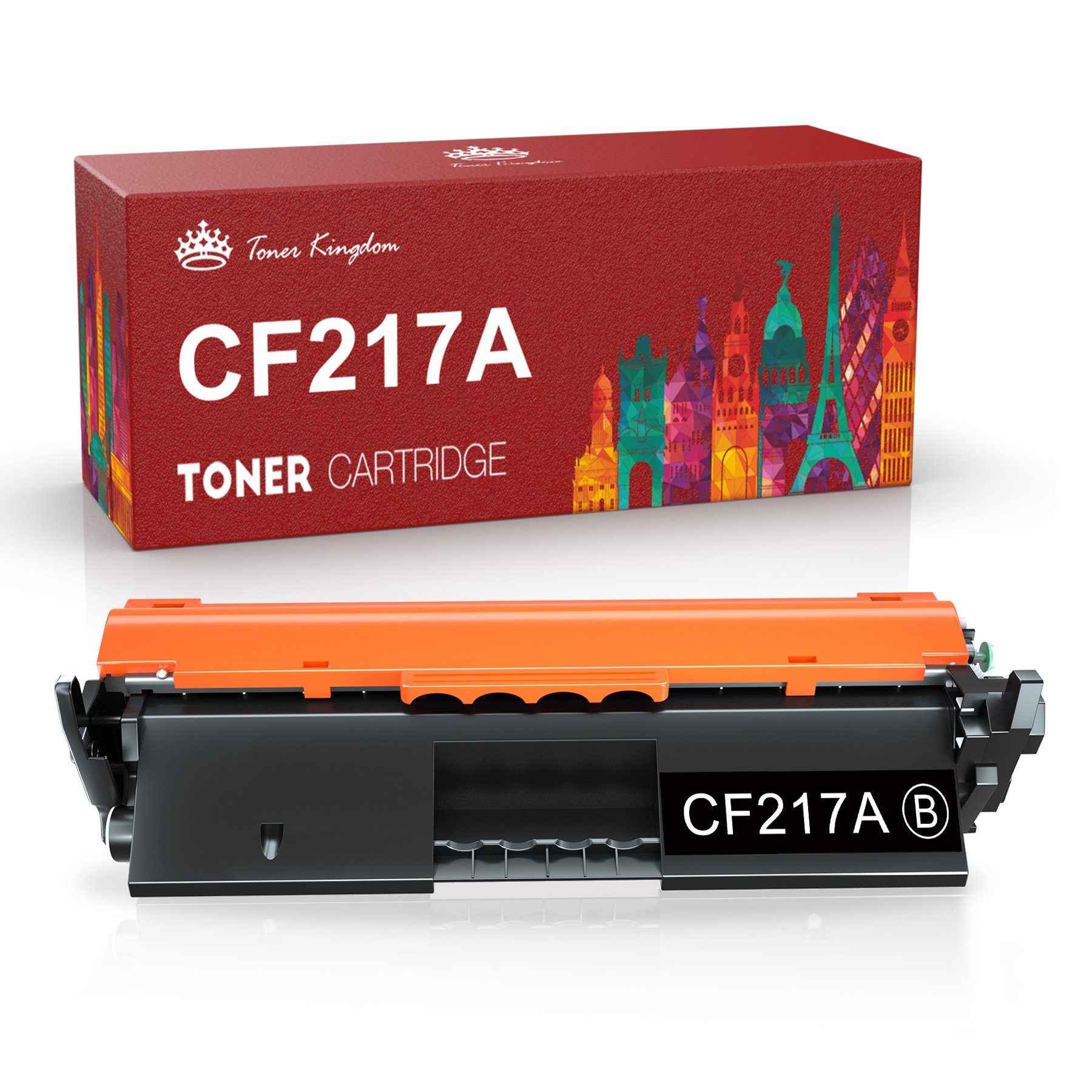 Toner Kingdom Tonerpatrone für HP CF217A 17A M102W M130FW M130NW M132SFNW, (LaserJet Pro M130fn M130a)