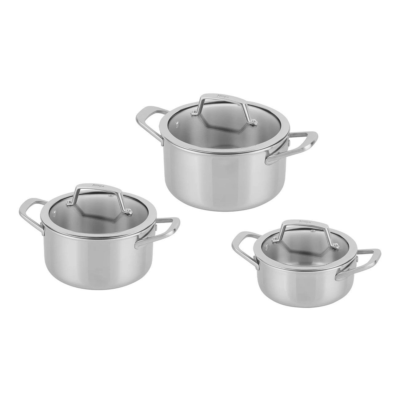 NINJA Topf-Set EverClad C93000DE, Edelstahl