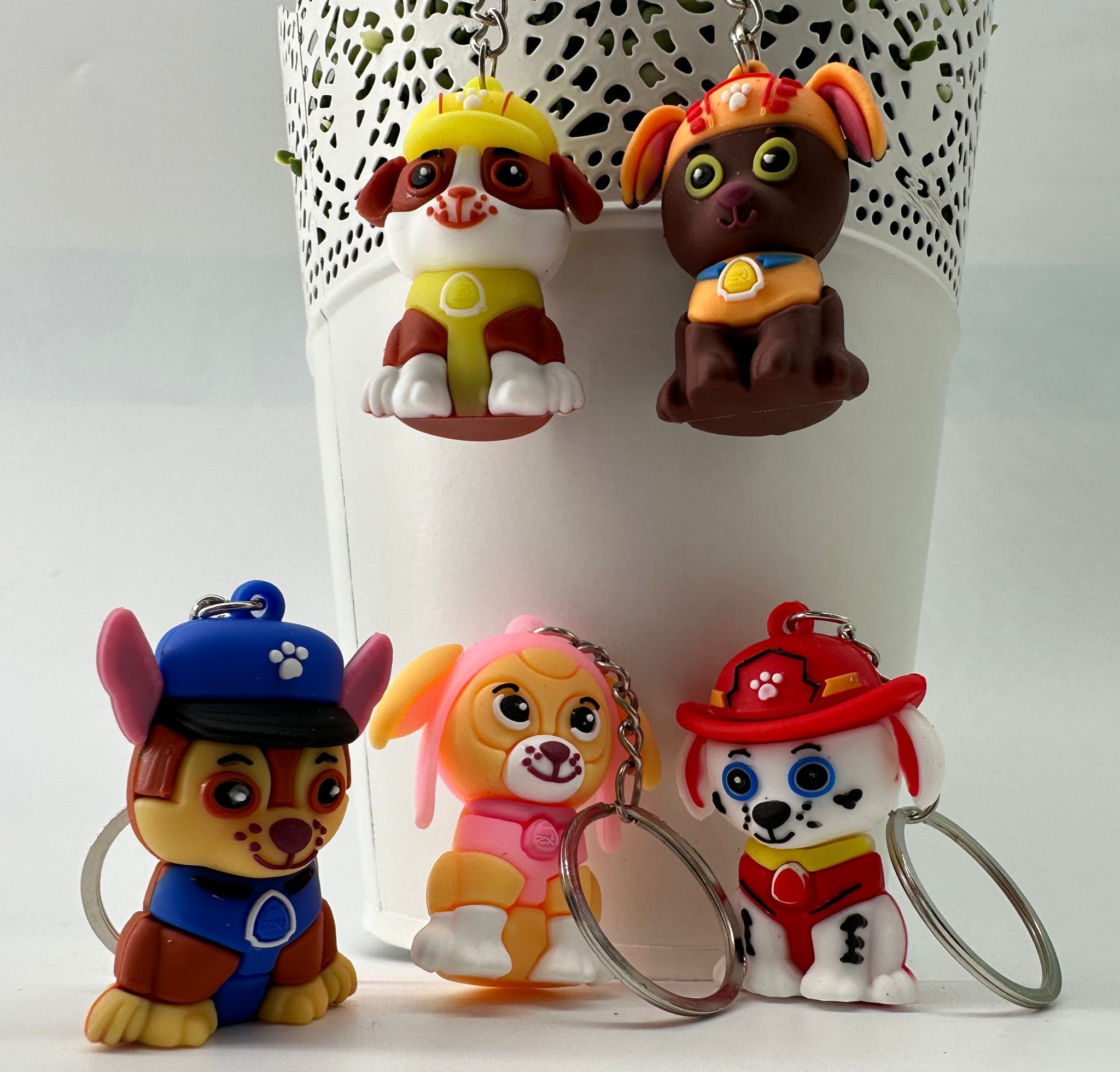 soma Schlüsselanhänger Schlüsselanhänger Kinder Mini Paw Patrol Skye rosa, Schlüsselanhänger Haustierschlüsselanhänger Geschenk Hund Frau Herren
