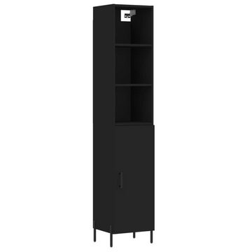 vidaXL Kleiderschrank Regal Highboard Schrank Hochschrank Schwarz 34,5x34x180 cm Holzwerksto