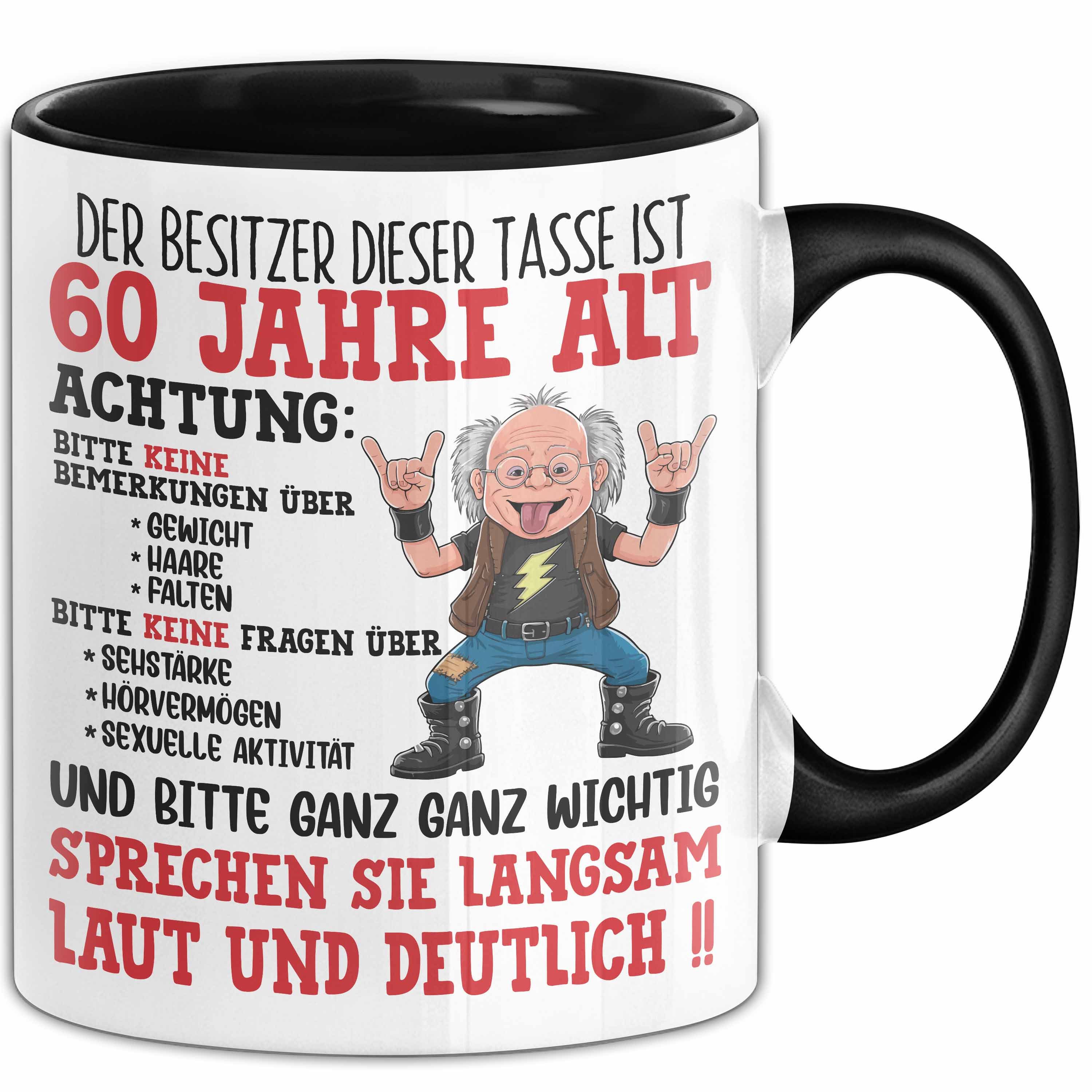 Trendation Tasse 60. Geburtstag Tasse Geschenk Der Besitzer Dieser Tasse Ist 60 Jahre A