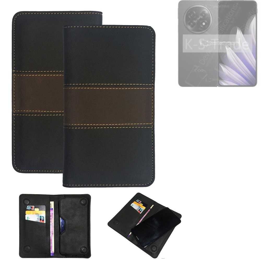 K-S-Trade Handyhülle für Oppo Find N5 CPH2671, Hülle Handyhülle Schutzhülle Walletcase Bookstyle Tasche Schutz