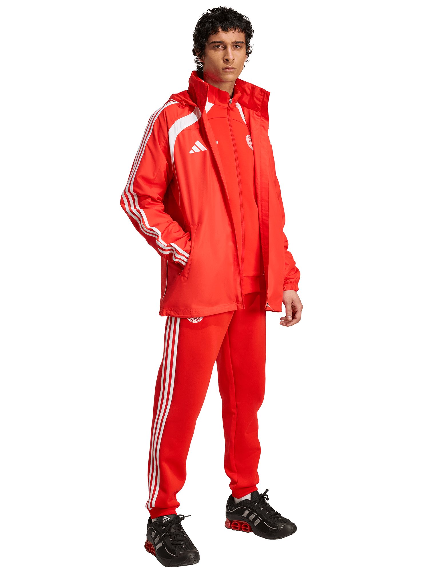 adidas Performance Regenjacke FC Bayern München, Windbreaker Urban Purist, Herren, Rot
