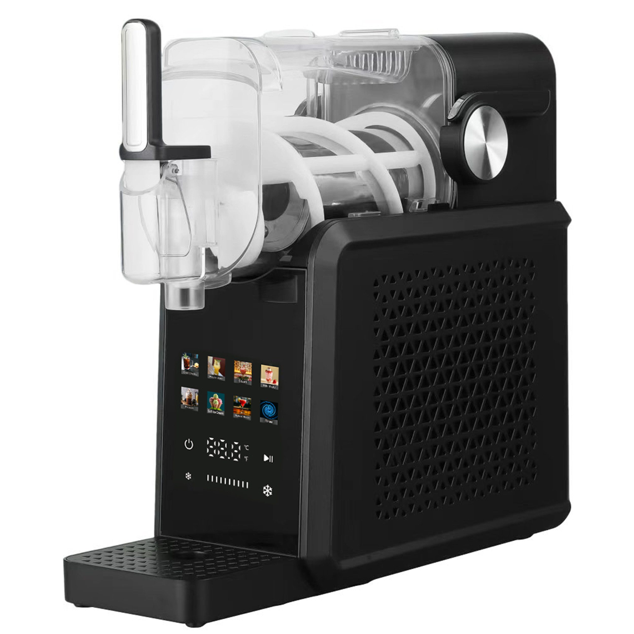 Sinaopus Slush-Eismaschine 8-in-1, ohne Eiswürfel, Selbstreinigung, 10 Konsistenzstufen, 1,8 l, 200 W, Slush Maker, 10 Konsistenzstufen, Eismaschine für Zuhause