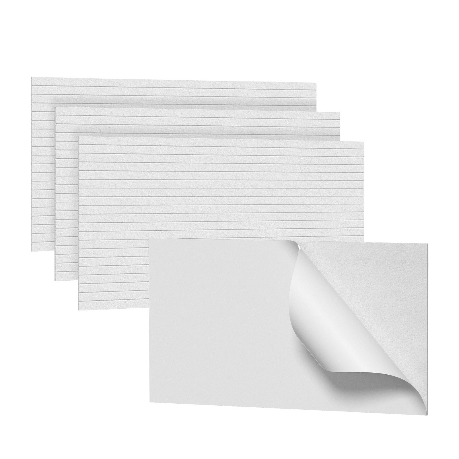 FIVMEN Wandpaneel Akustikpaneele Wand Selbstklebend Schalldämmung 4er/set, Schwarz/Weiß/Hellgrau 120x60cm Polyesterfaser Langer Streifen