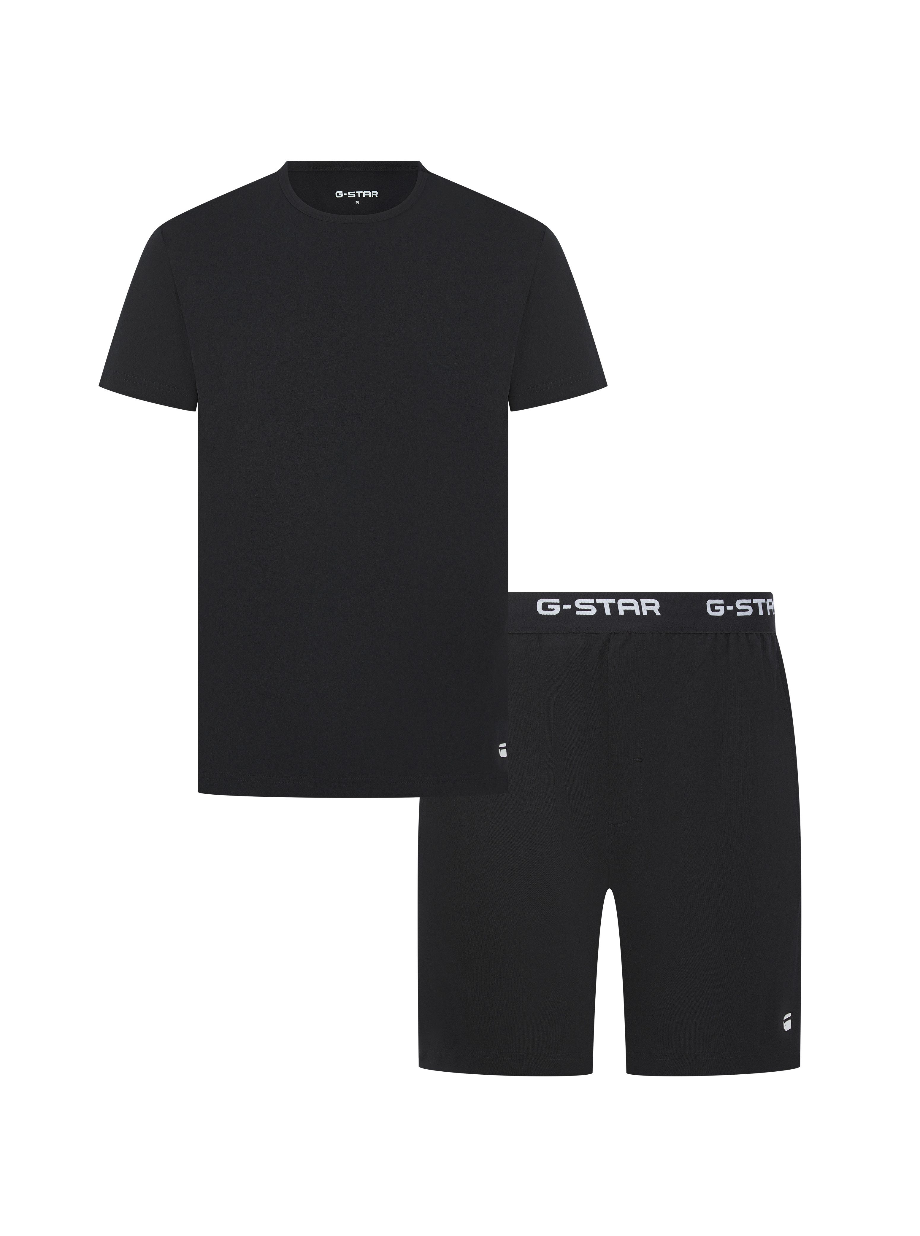 G-STAR Pyjama SLATE, T-SHIRT & SHORTS (Set, 2 tlg) Regular Fit in Baumwoll-Qualität