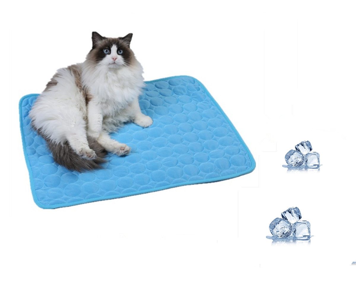 Tierbett 2 Stück Kühlmatte für Hunde,Kühldecke für Hunde, Selbstkenühlde Matte