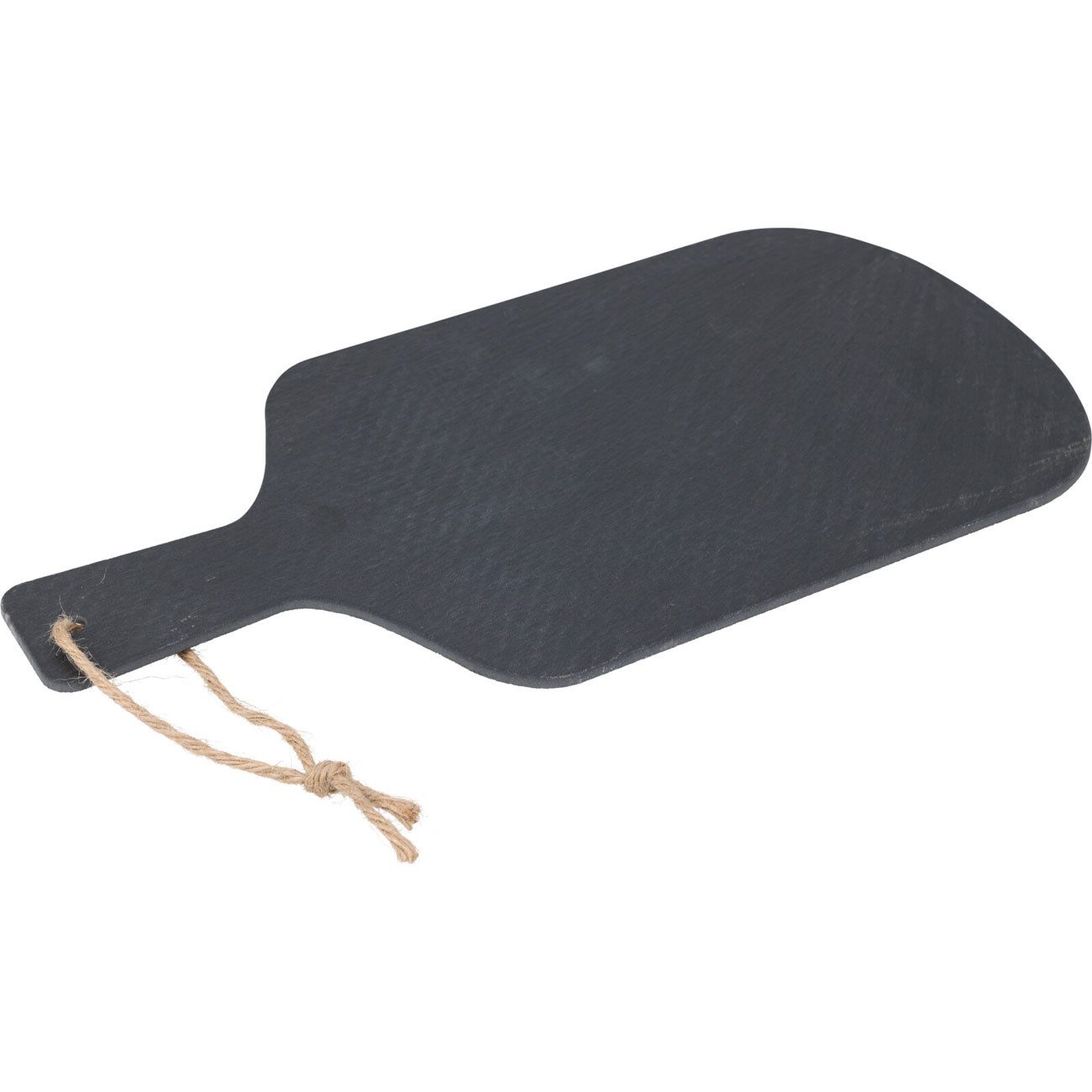 Excellent Houseware Servierplatte Elegante Schiefer-Servierplatte 38x20cm: Stilvolles Servierbrett, (1-tlg), Aus dunklem Schiefermaterial