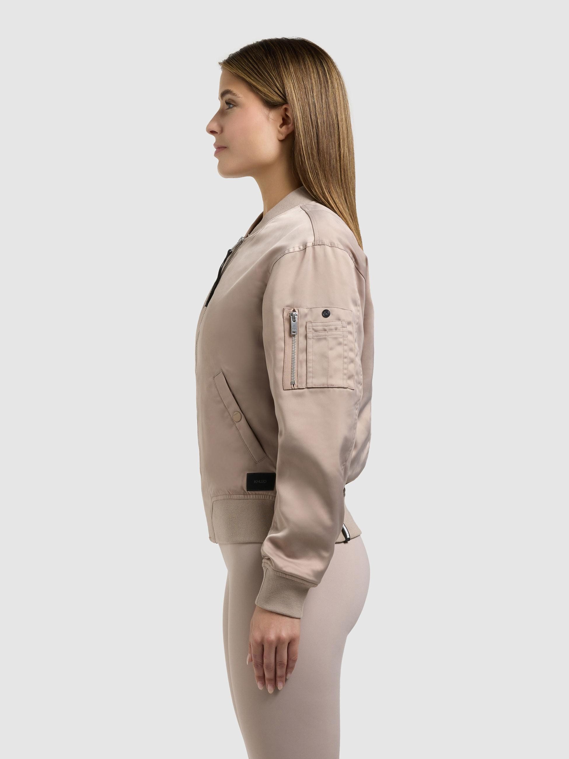 khujo Bomberjacke Beth Seidig glatte Blousonjacke