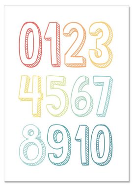 Himmelzucker Poster DIN A4 Wandbilder für Kinderzimmer Babyzimmer ABC Regenbogen Alphabet, ABC & Regenbogen (3-teiliges Poster-Set, 3 St), Zahlen Bilder Kinderposter für Junge Mädchen (DIN A4 ohne Rahmen)