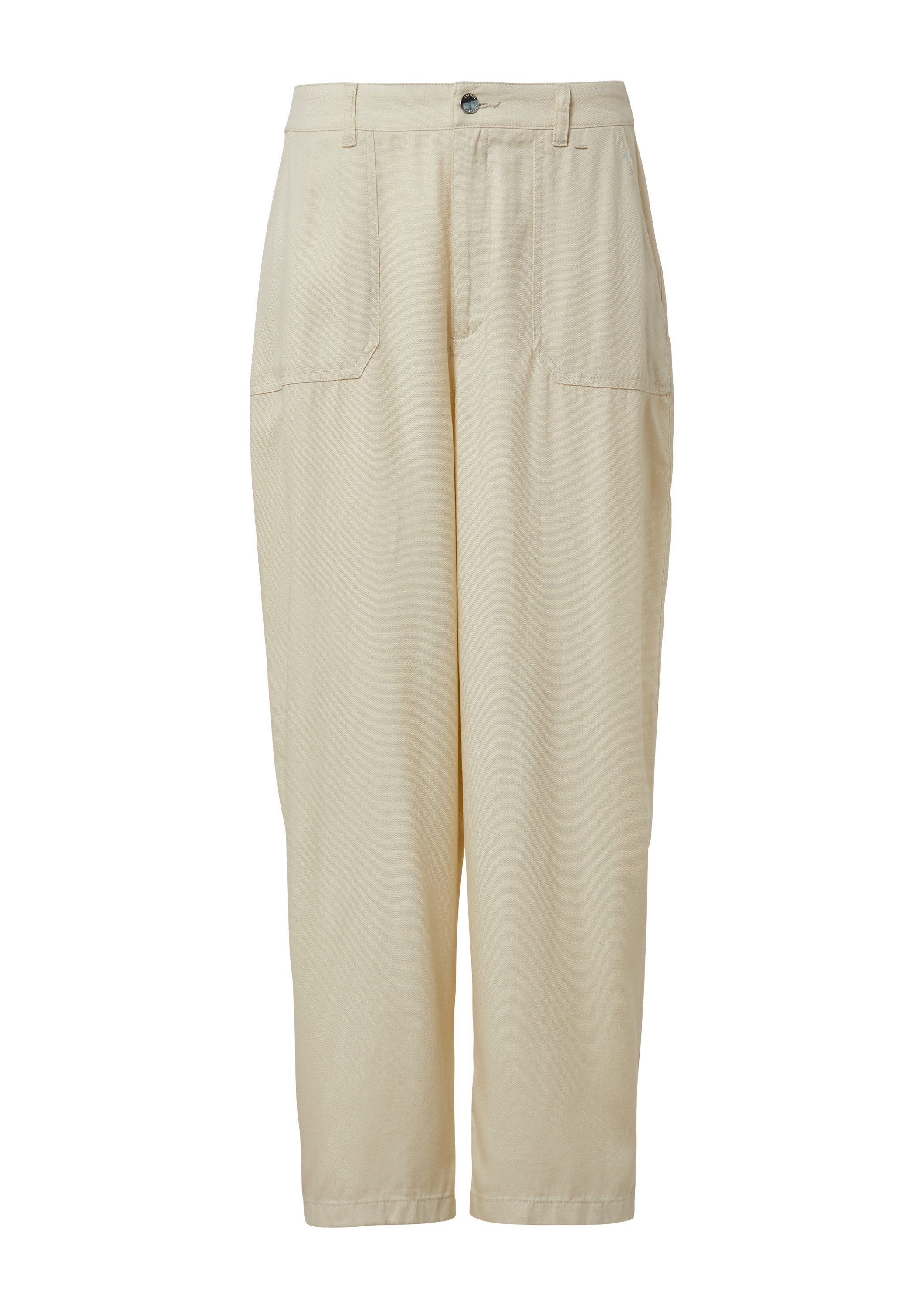 s.Oliver 7/8-Hose Hose Cropped Barrel-Leg-Hose im Relaxed Fit mit Elastikbu günstig online kaufen