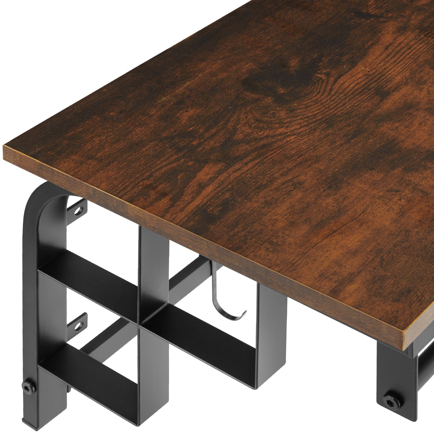 tectake Garderobe Wandgarderobe, 66 x 30 x 27 cm günstig online kaufen