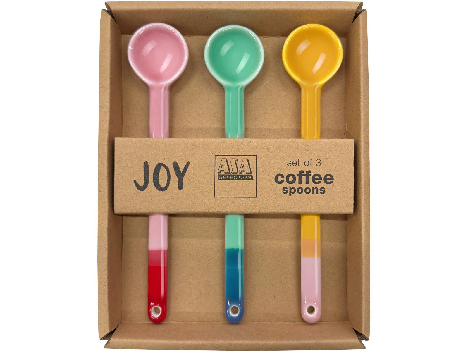 ASA SELECTION Kaffeelöffel joy Set Löffel smoothie colors 15 cm Set3