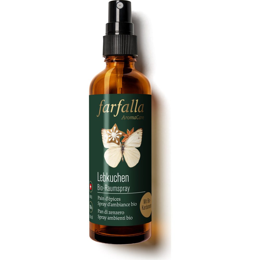 farfalla Raumduft Bio-Raumspray Lebkuchen, 75 ml