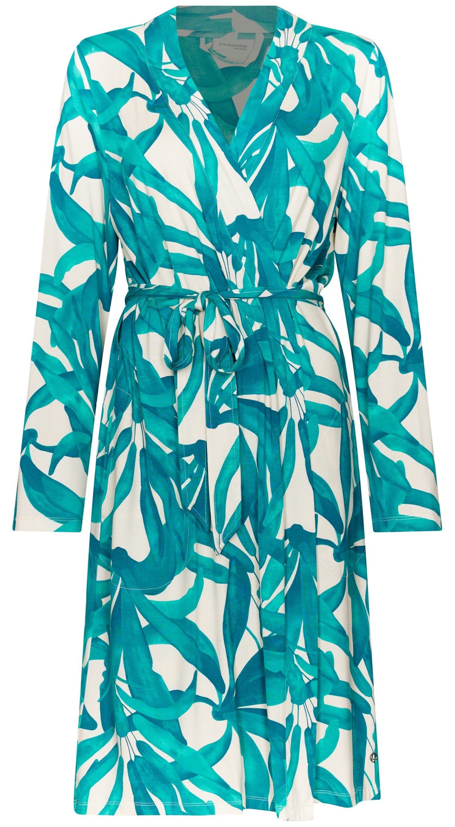 Pastunette Kimono Modischer Damen Morgenmantel, Midi, Viiskosemischung, Kimonokragen, Gürtel, Modisches Design