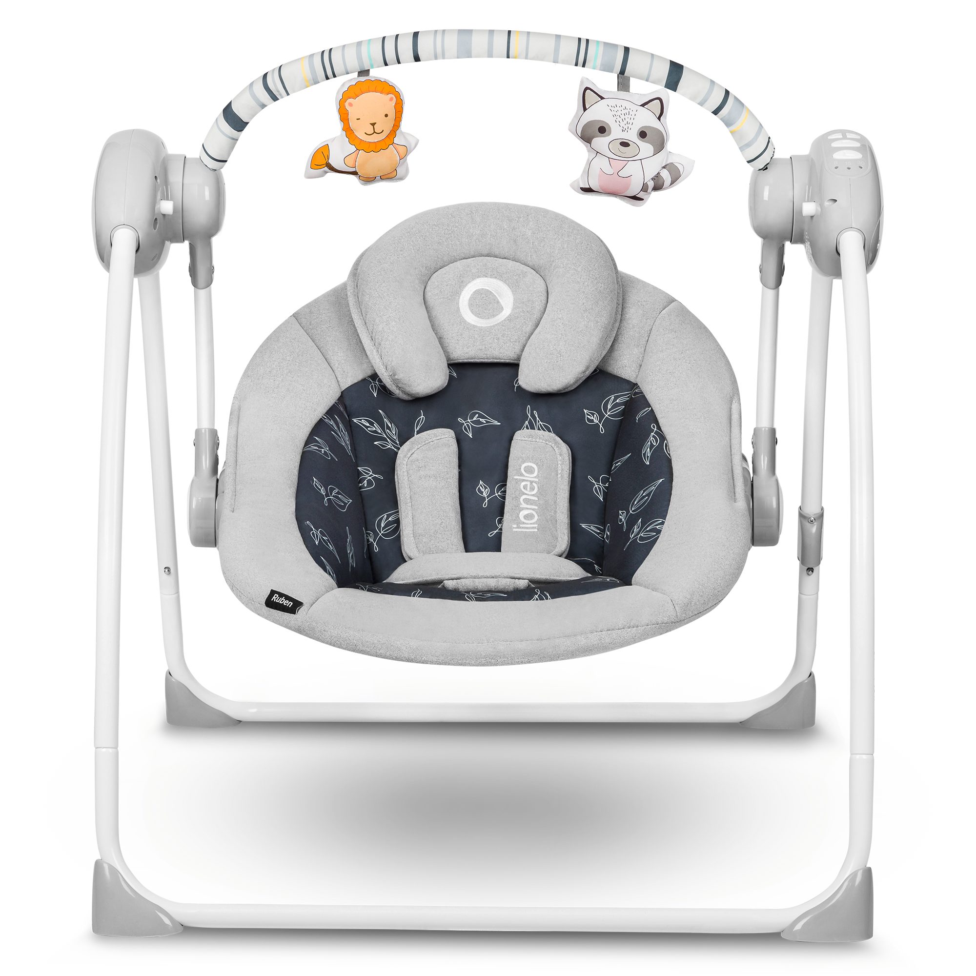 rosa baby Eingespielte geräuschlose Funktion Wippfunktion Timer Melodien lionelo Ruben, Babywippe