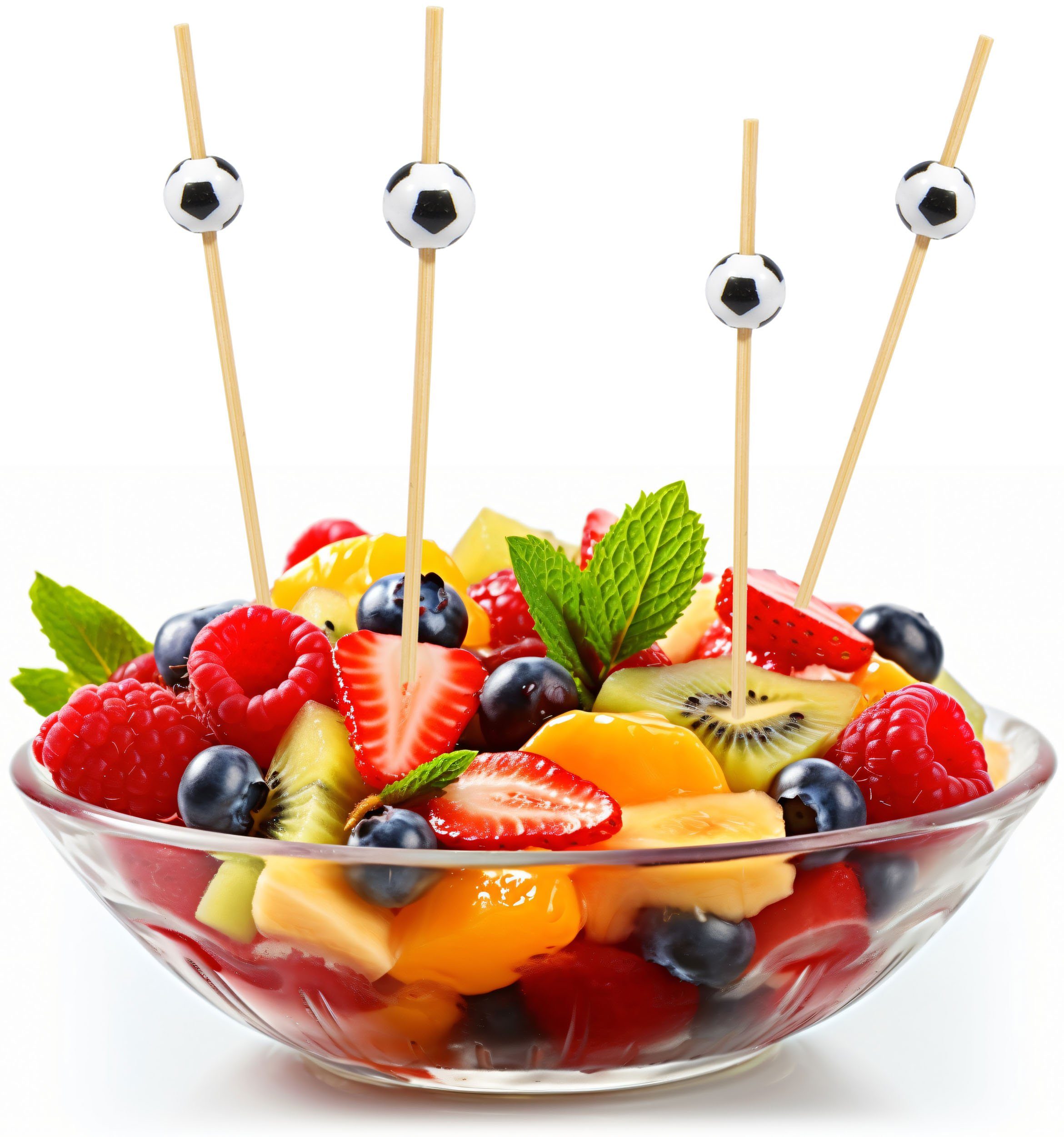 100 Stück Oster-Zahnstocher Aus Bambus - Süße Hasen & Eier Motive Für Party-Snacks & Deko