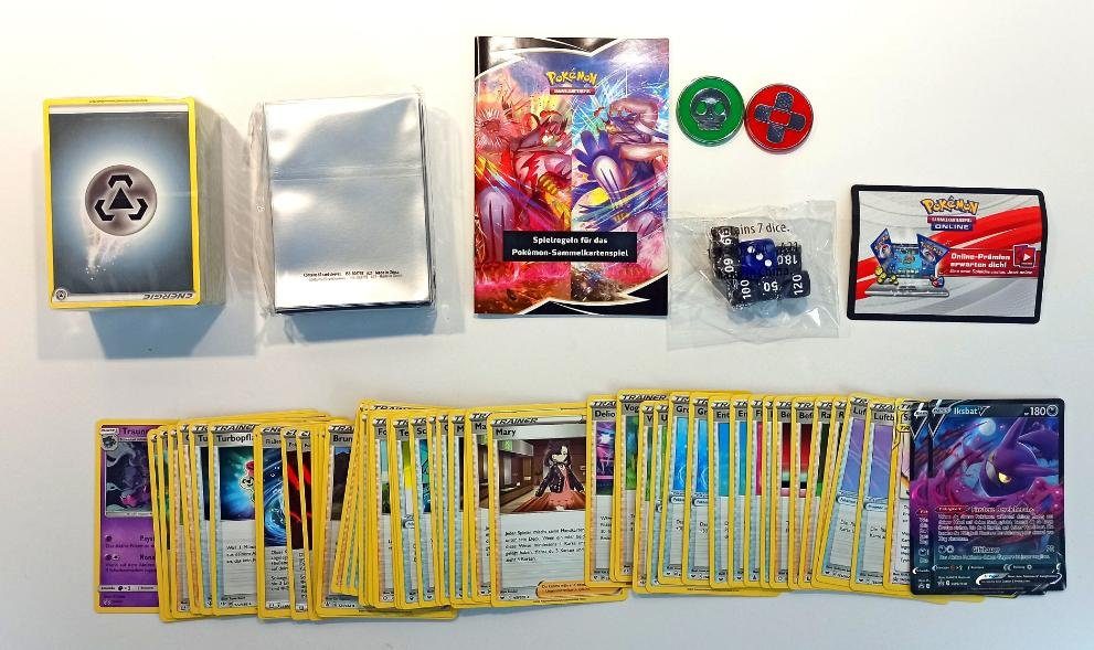 POKÉMON Sammelkarte 150+ Pokémon-Karten + 65 Sleeves für Anfänger Beginner Starter + Spielanleitung Deutsch - Deckbau-Box Sortiment mehr