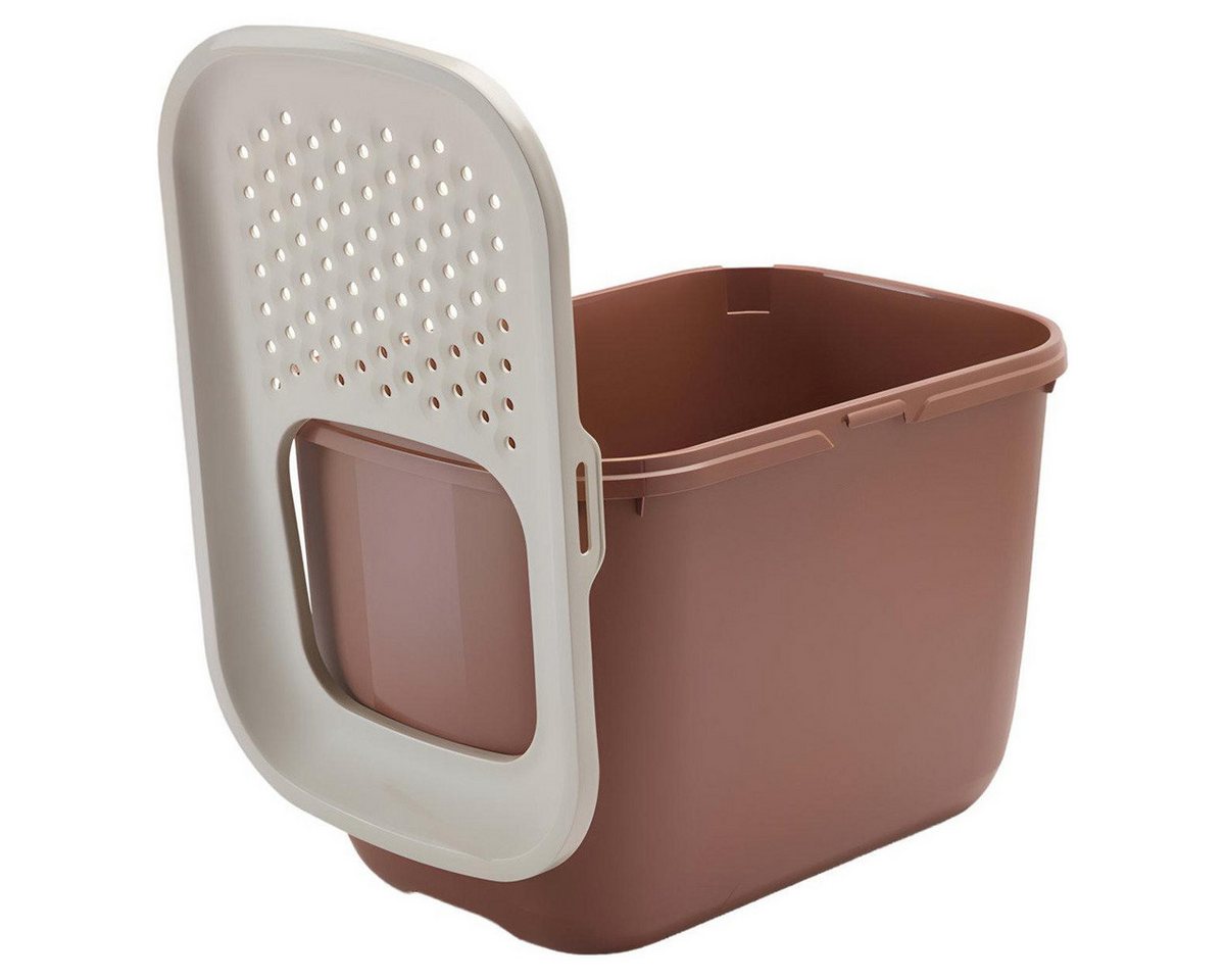 Thumbnail - Savic Katzentoilette Katzentoilette Hop In champagne-rose/terrakotta