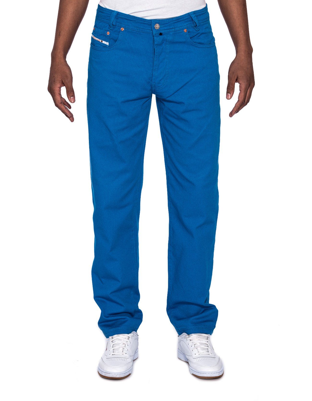 PICALDI Jeans Tapered-fit-Jeans Zicco 472 Gabardine Loose Fit, Relaxed Fit, Sommerhose, Freizeithose Royal Blue