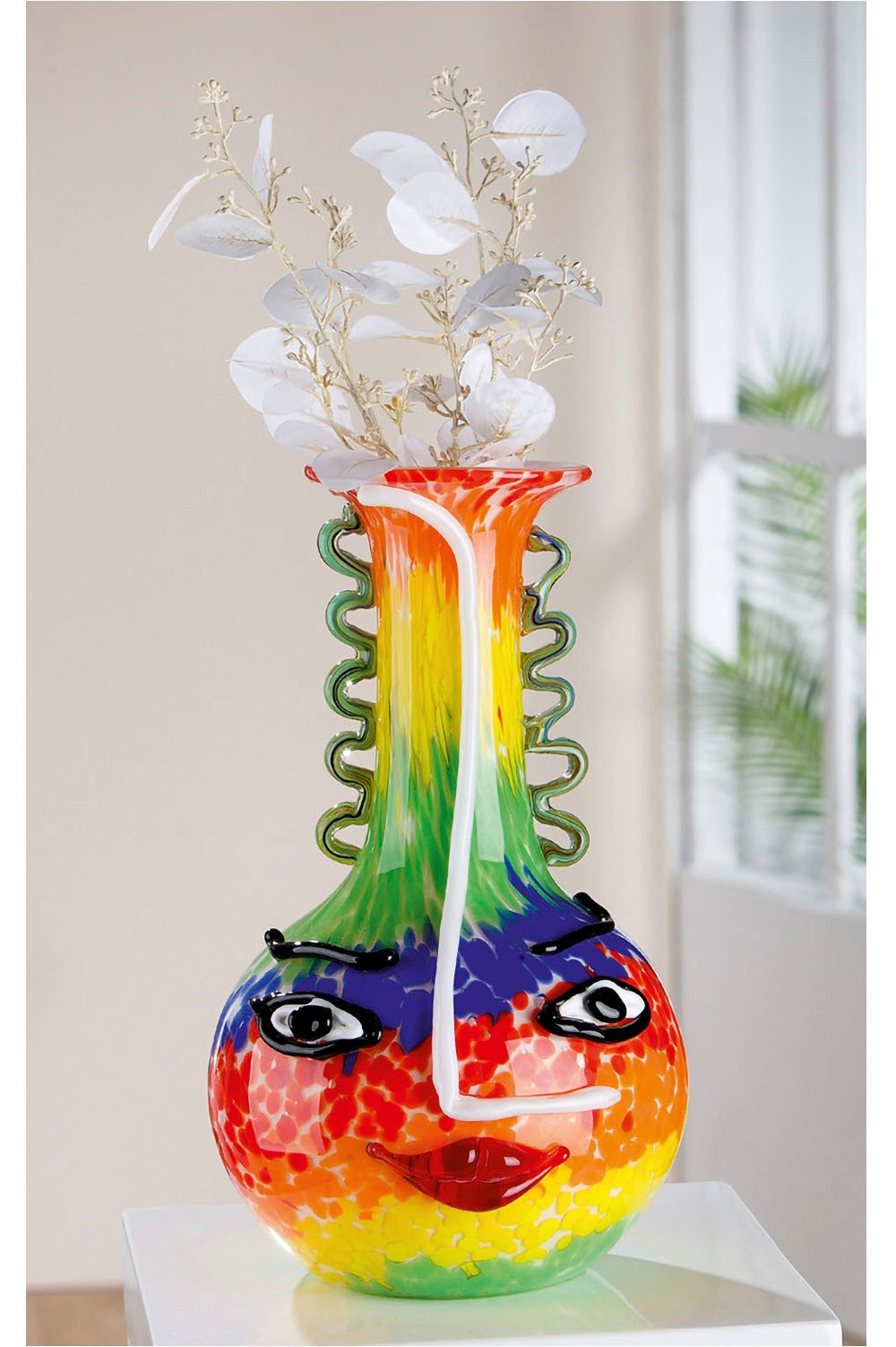 Casablanca by Gilde Tischvase Glasart Designvase "Salvato" aus Glas (1 St), durchgefärbt, handgearbeitet und mundgeblasen