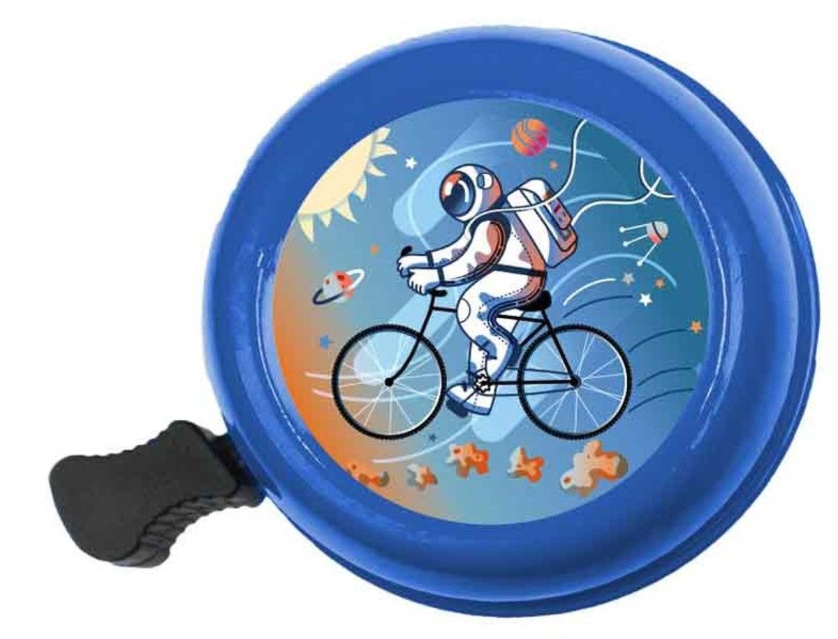 bb Klostermann Fahrradklingel bbeBells Kinder "Astronaut", Ø55mm, blau