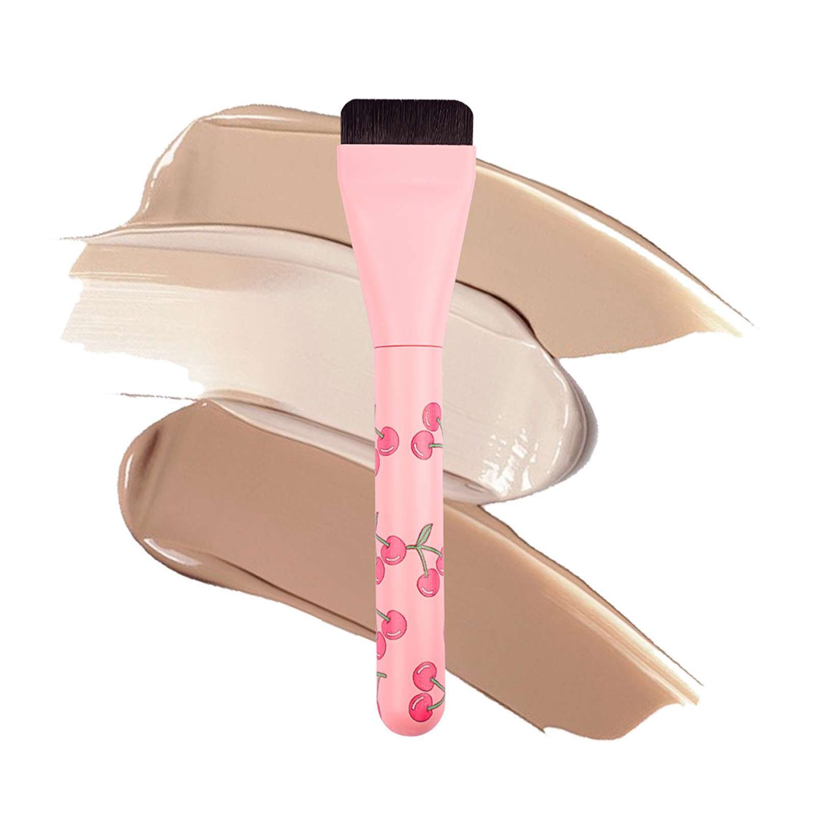 DEBAIJIA Foundationpinsel Flacher Foundationpinsel, makellose Concealer Anwendung für Anfänger