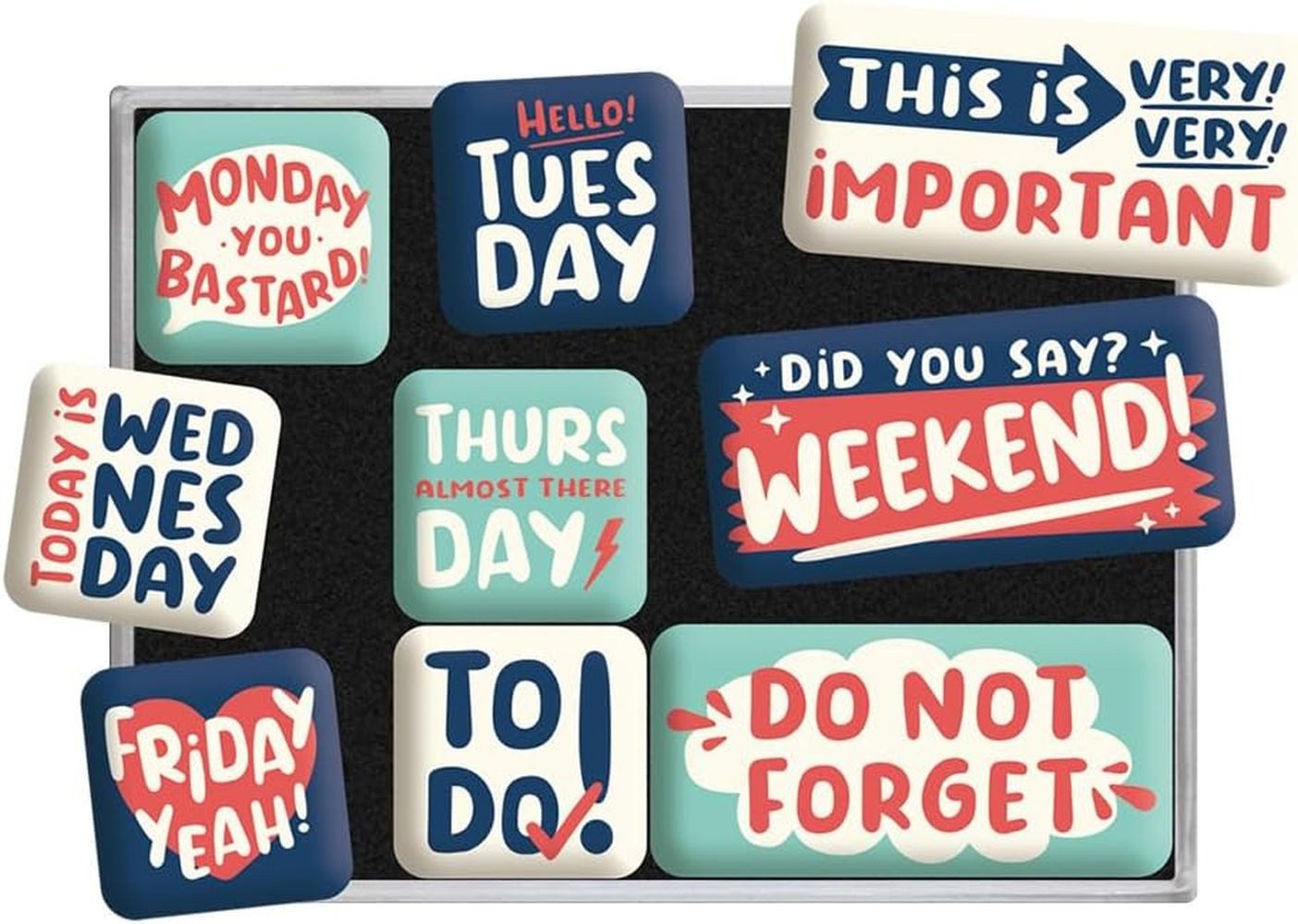 Nostalgic-Art Magnet 9tlg. Magnetset - Happy Week