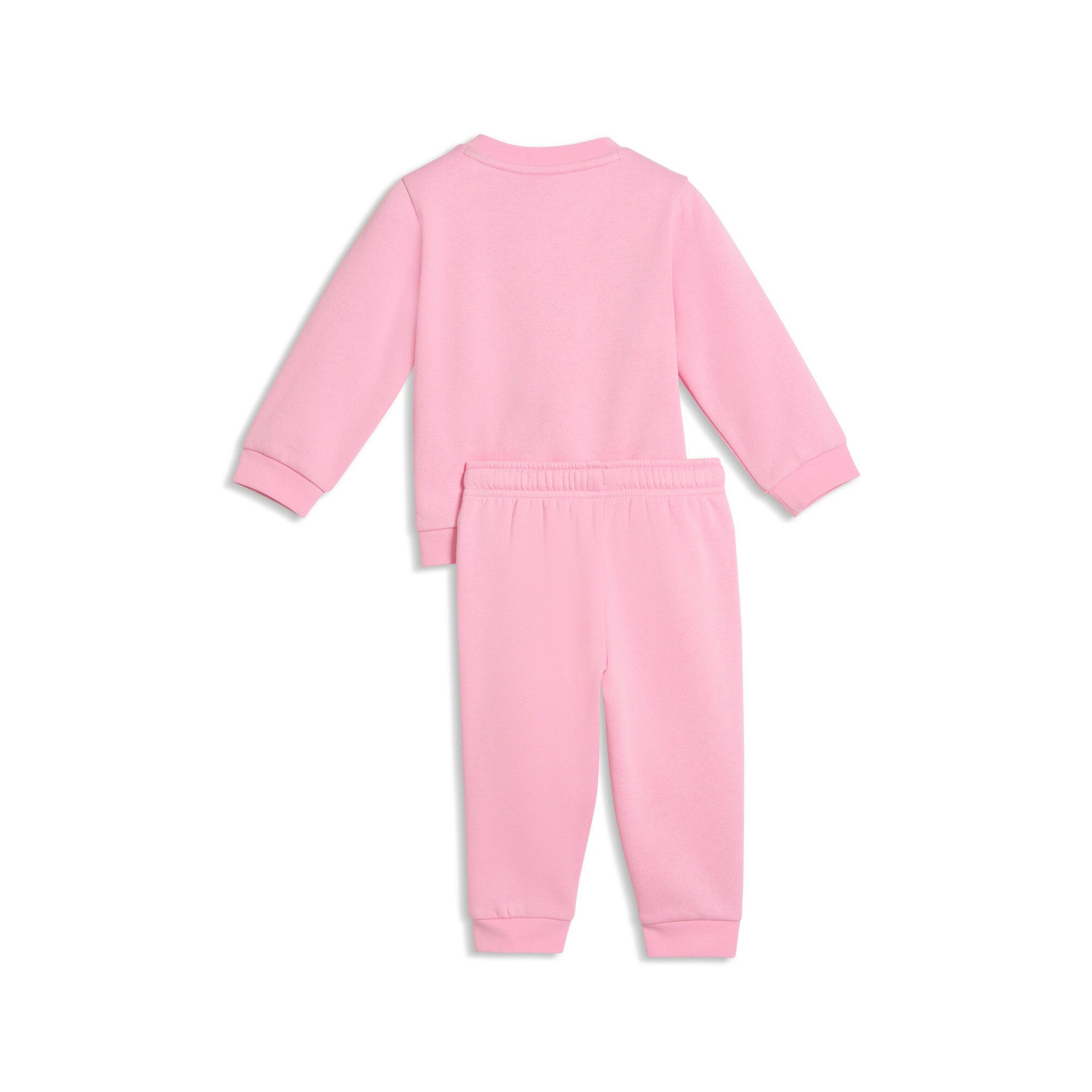 PUMA Trainingsanzug MINICATS ESS CREW SET FL INF (2-tlg), aus kuscheligem Fleecestoff
