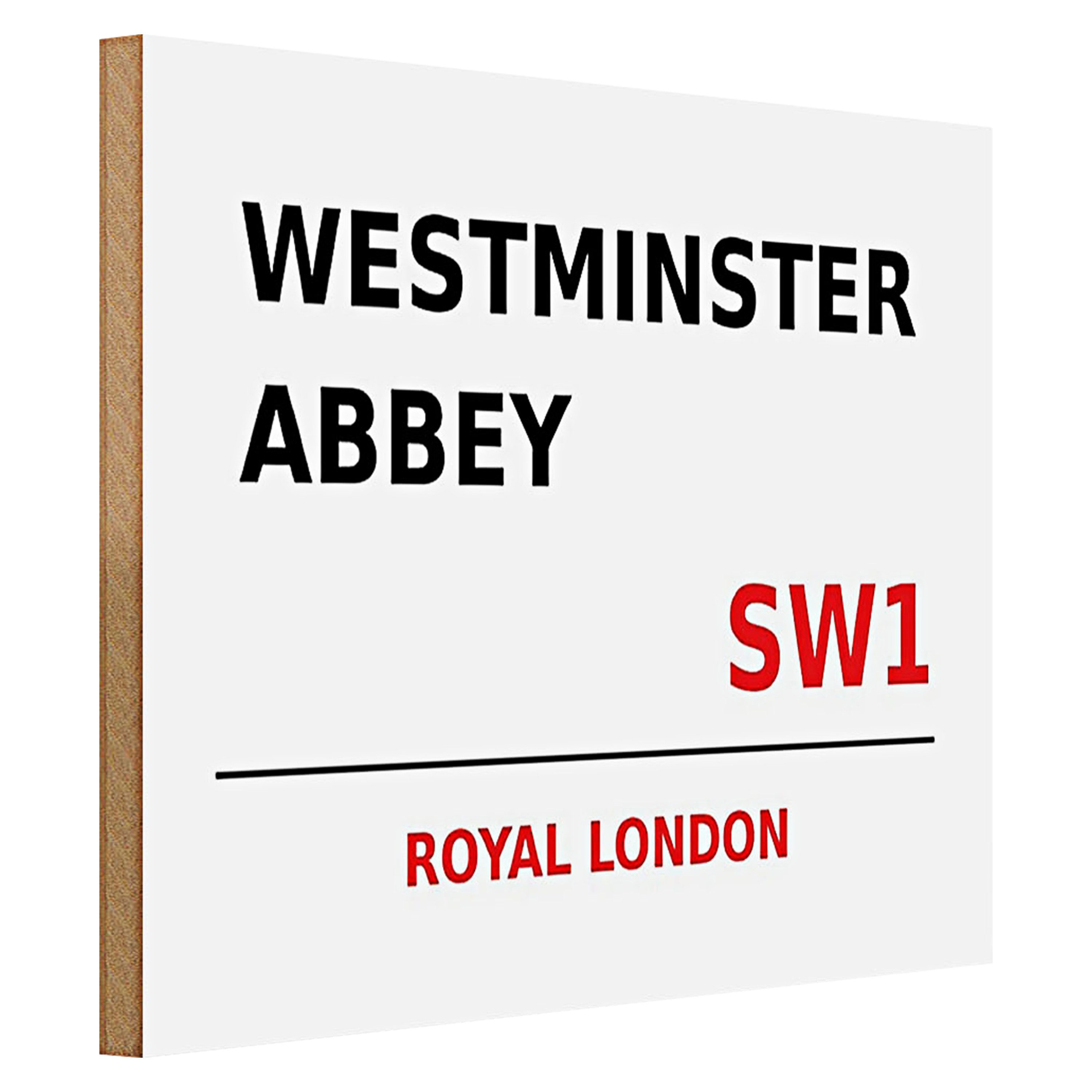 Roomando Holzbild London 40x30cm Royal Westminster Abbey SW1