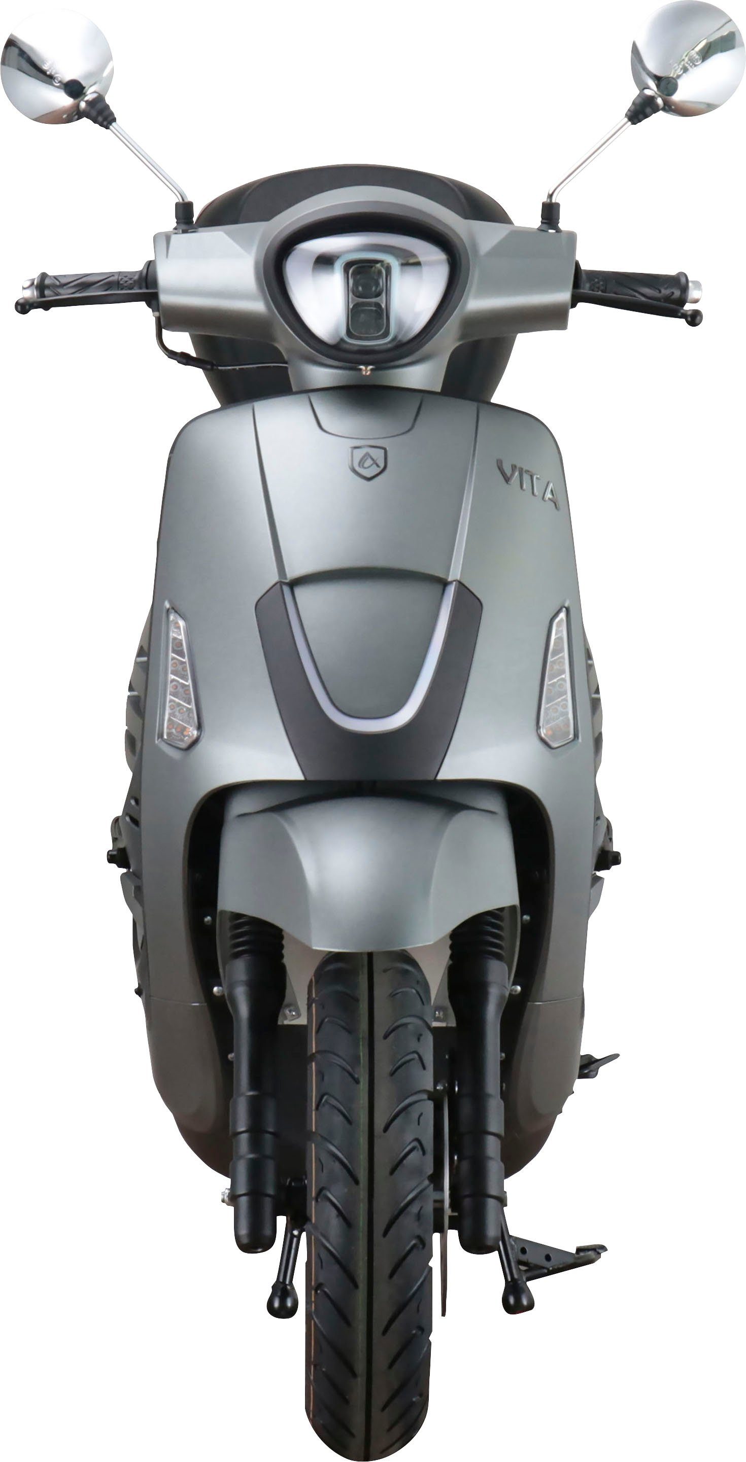 Alpha Motors Motorroller km/h, Vita, 125 Topcase 85 ccm, inkl. 5, Euro