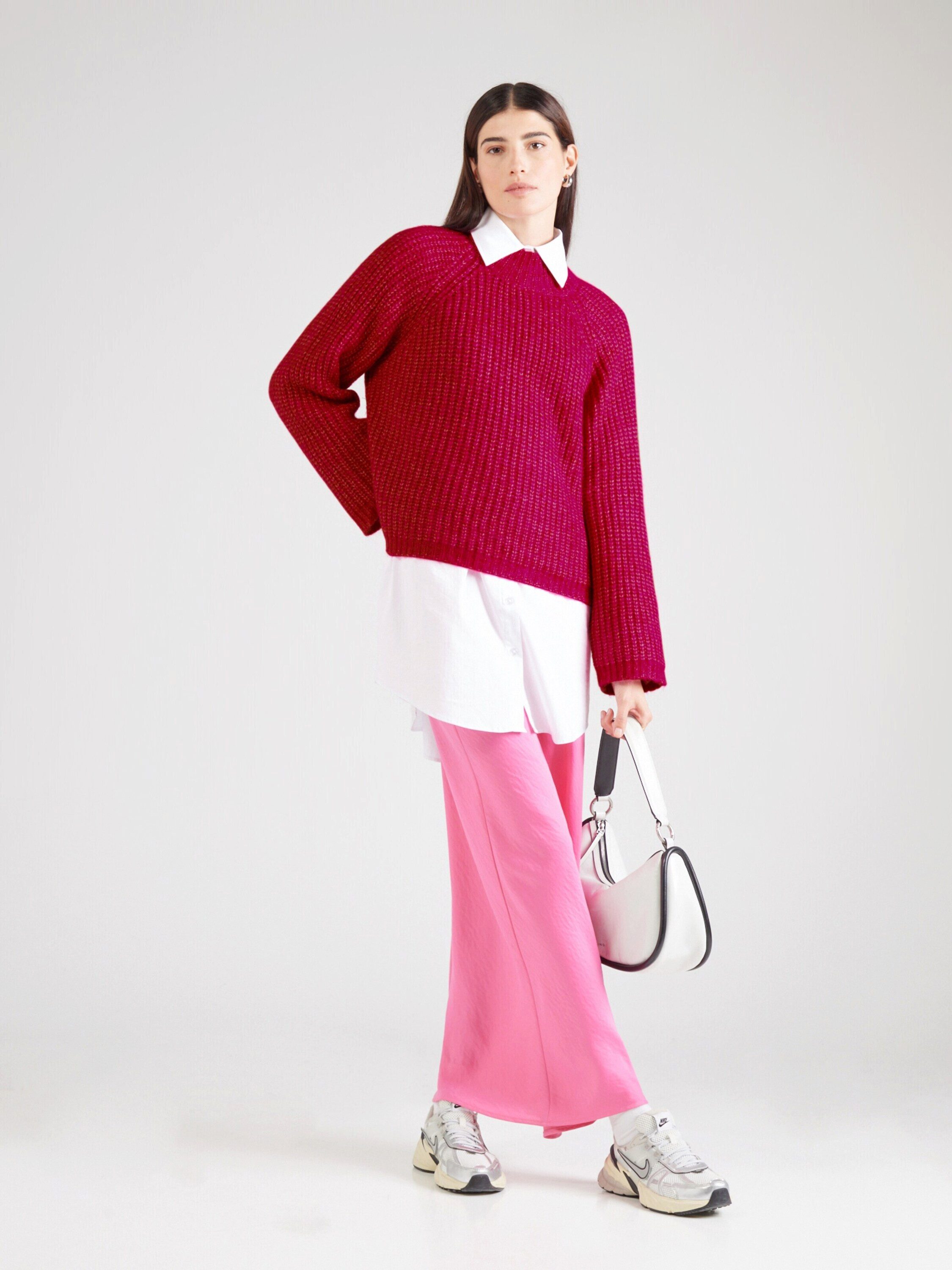 pieces Strickpullover (1-tlg) Plain/ohne Details