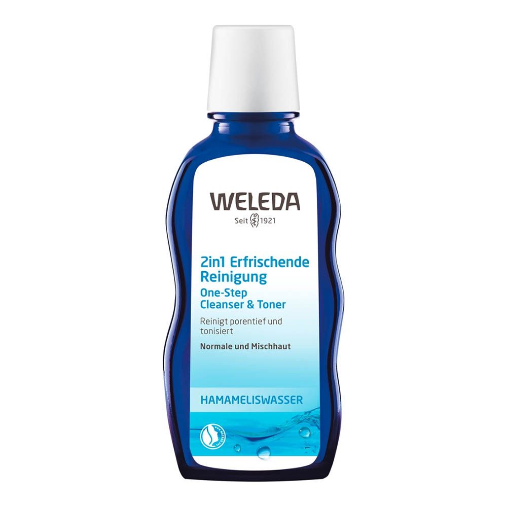 WELEDA Gesichts-Reinigungslotion Hamameliswasser - 2in1 Erfrischende Reinigung 100ml