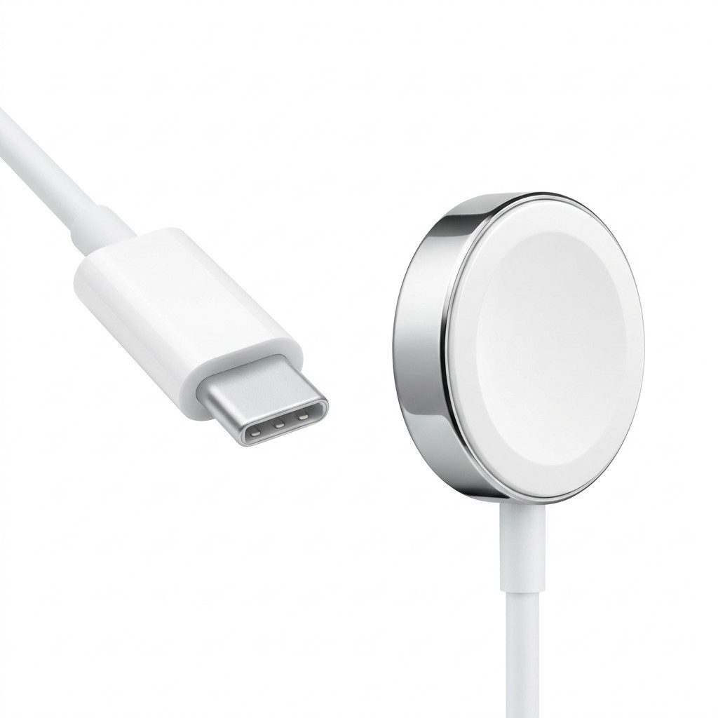 Futurea USB-C Ladekabel magnetisch für Apple Watch Series 11/10/9/8/7 USB-Ladegerät (2000 mA, 1-tlg., mit Überspannungsschutz, 100cm, schnellladend, magnetisch, – Bild 2 von 5