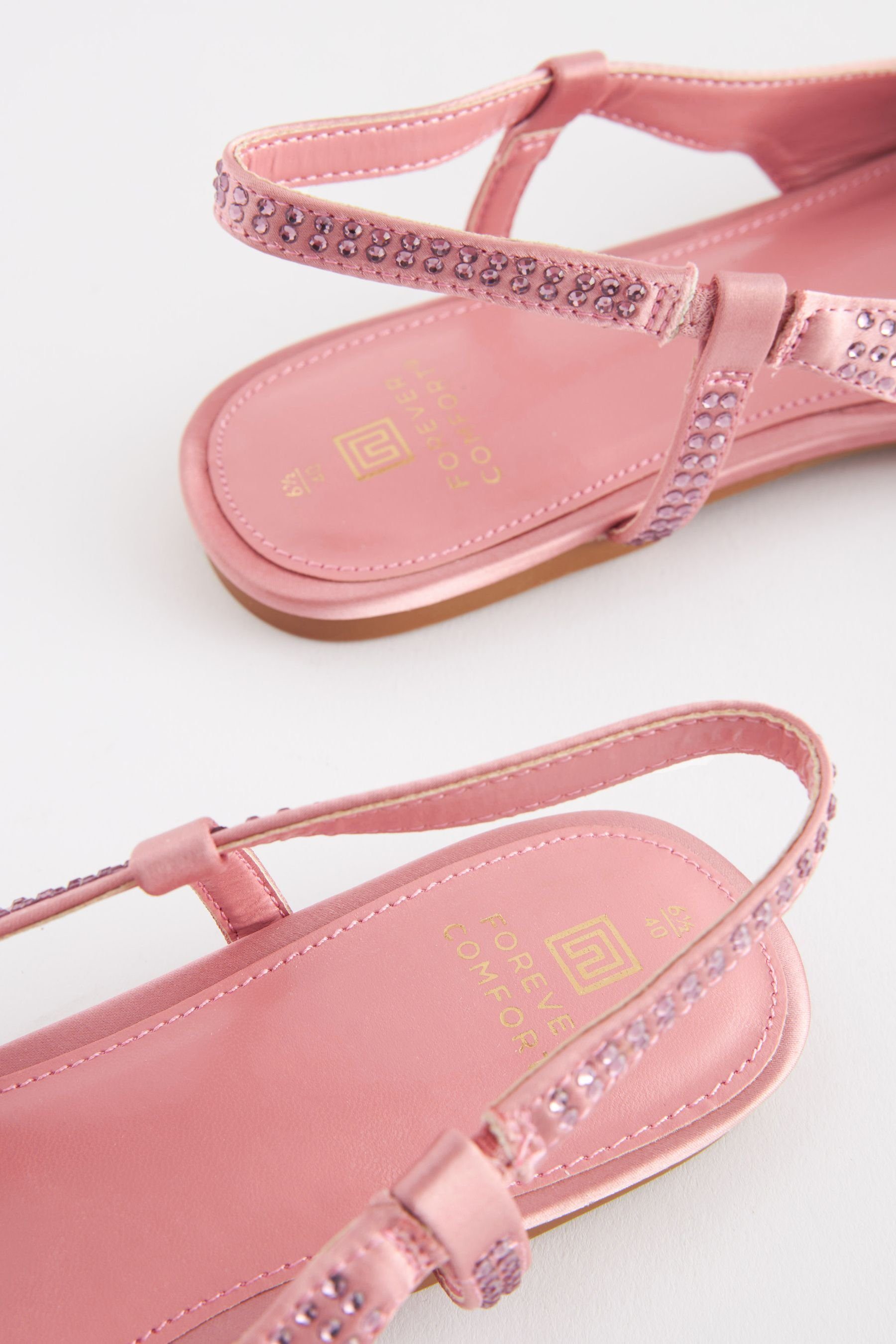 mit Forever Pink Schuhe Spitze Next Comfort® Fersenriemen (1-tlg) Slingsandale