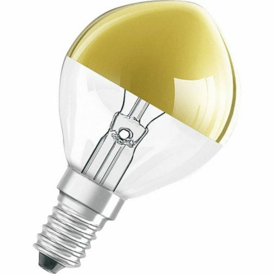 Osram Spezialleuchtmittel Kopfspiegellampe SPECIAL MIRROR P GOLD 25, E14, 1 St., warmweiß, dimmbar