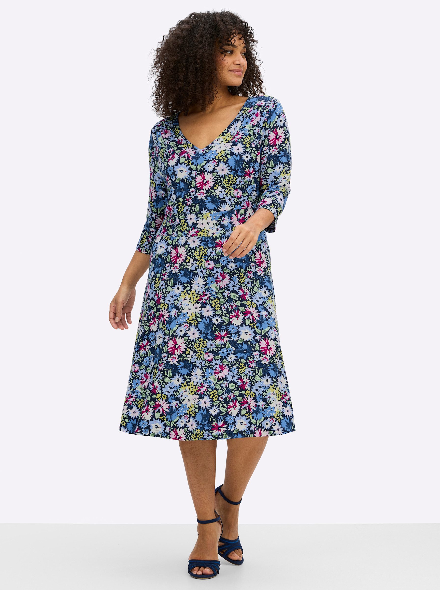 Jerseykleid Jersey-Kleid Kurzarm